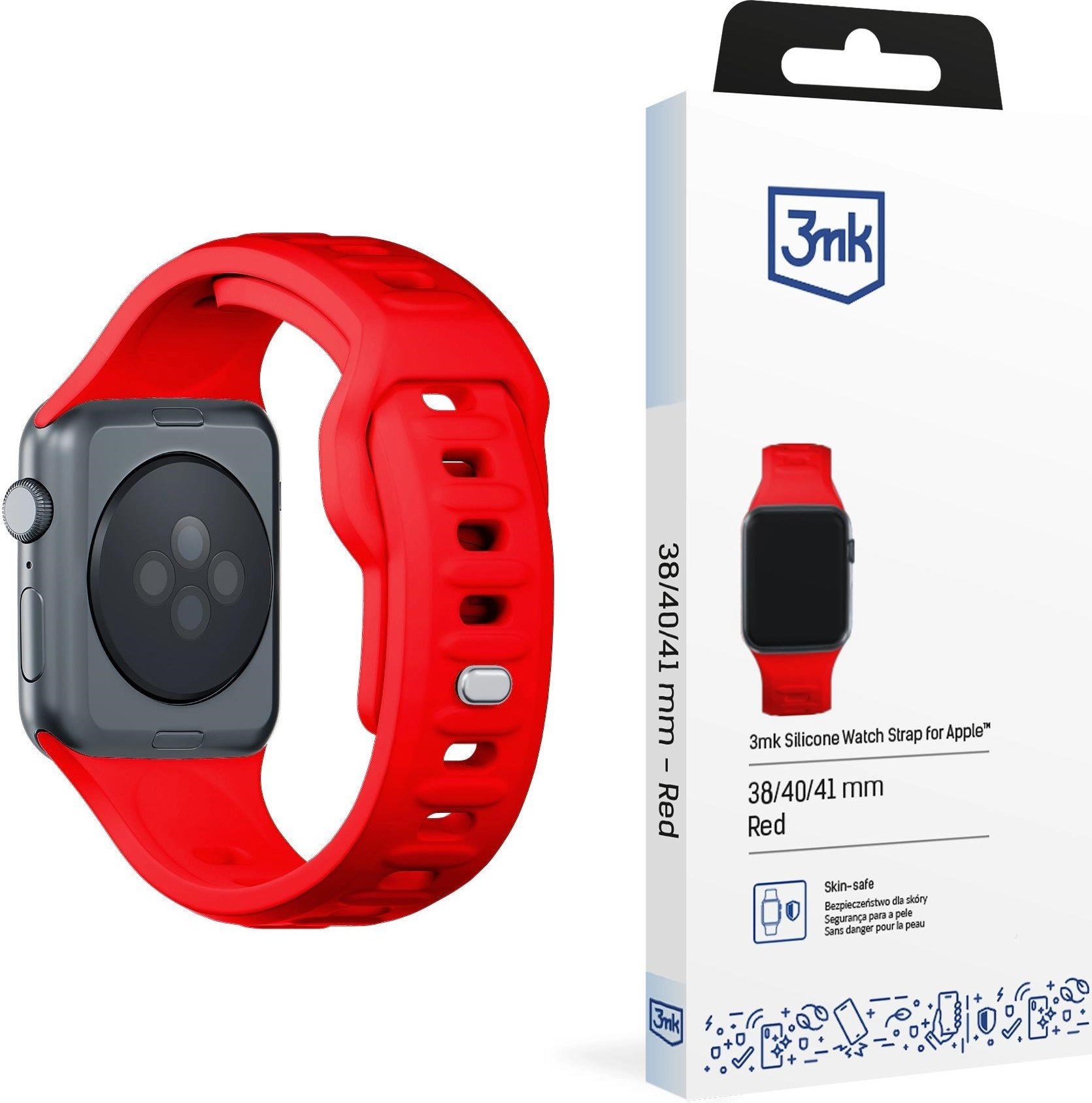 3mk řemínek Watch Strap pro Apple 38/40/41 mm Red