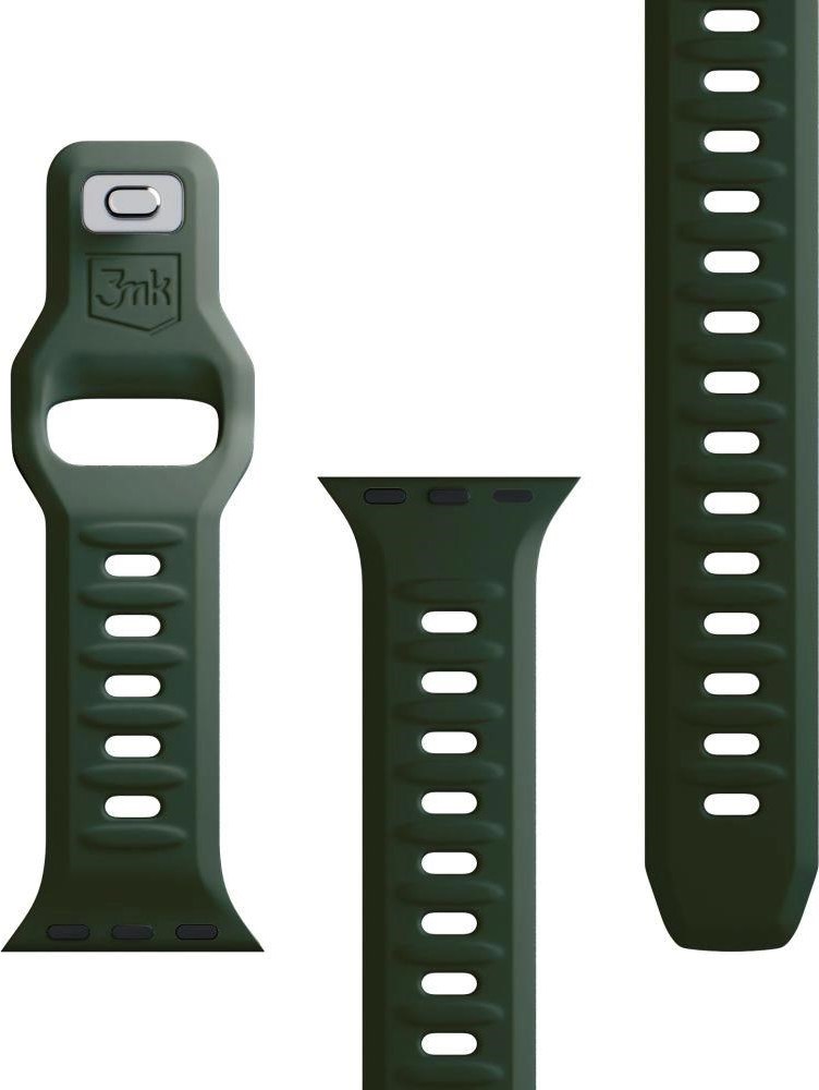 3mk řemínek Watch Strap pro Apple 42/44/45/49 mm Dark Green