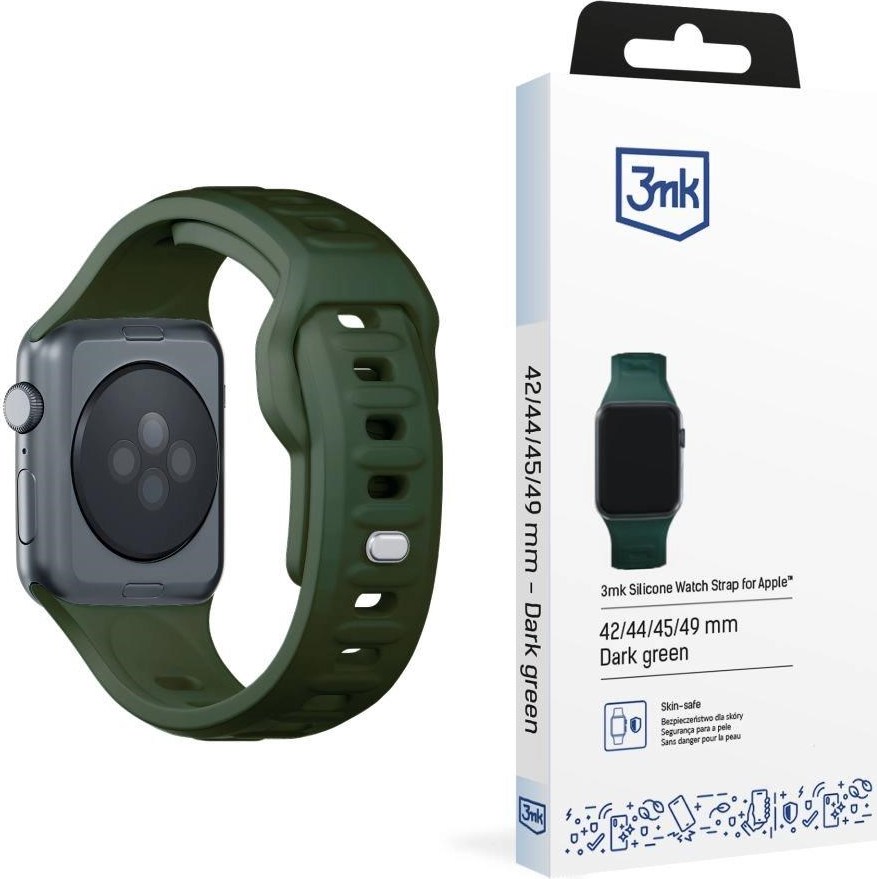 3mk řemínek Watch Strap pro Apple 42/44/45/49 mm Dark Green