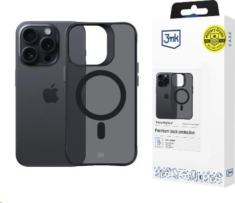 3mk ochranný kryt Smoke MagCase pro Apple iPhone 15 Pro