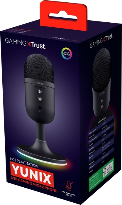 TRUST mikrofon GXT234 YUNIX USB MICROPHONE BLK
