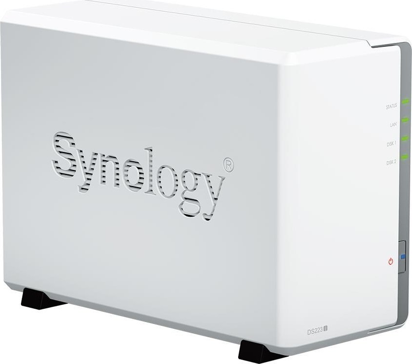 Synology DS223j DiskStation (4C/RealtekRTD1619B/1,7GHz/1GBRAM/2xSATA/2xUSB3.2/1xGbE)