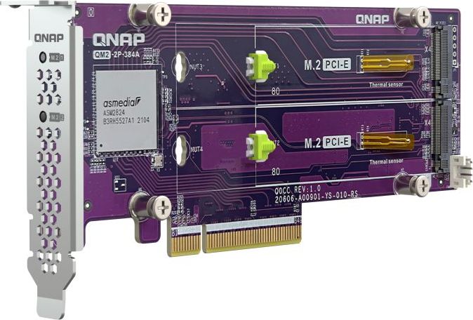 QNAP QM2 Card - QM2-2P-384A