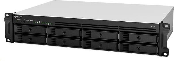 Synology RS1221RP+ RackStation (4C/Ryzen V1500B/2,2GHz/4GBRAM/8xSATA/2xUSB3.0/4xGbE/1xPCle/RP)