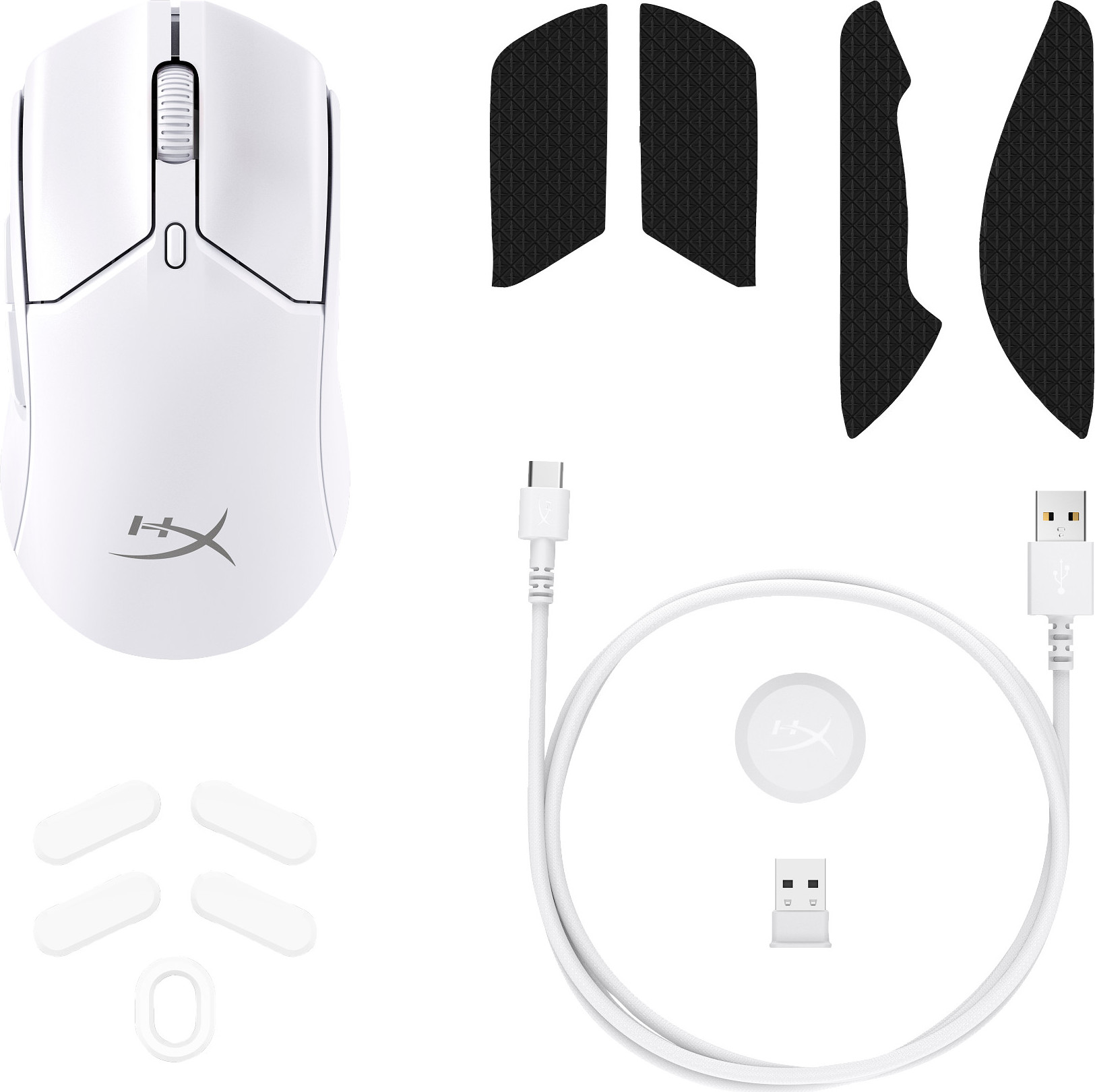 HP Inc. HyperX Pulsefire Haste 2 Mini Wireless White Gaming Mouse - Myš