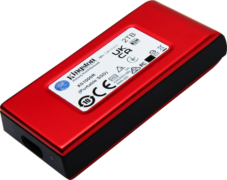 Kingston Externí SSD 2TB XS1000, USB 3.2, červená