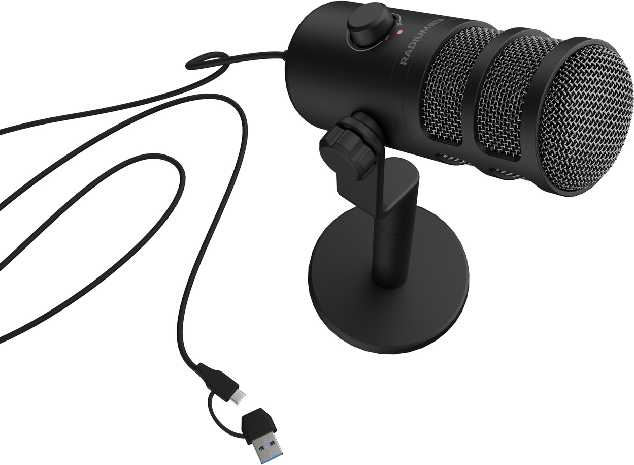 Streamovací mikrofon Genesis Radium 350D Dynamic, USB