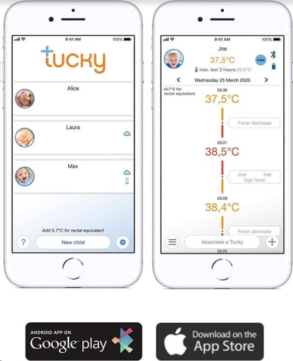 TUCKY – Chytrý teploměr a monitor polohy 2v1