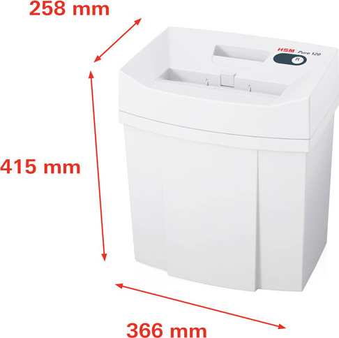 skartovač HSM Pure 120 / 3,9 / 2 / 10 - 12 listov/ 225 / 20l / 15:45min