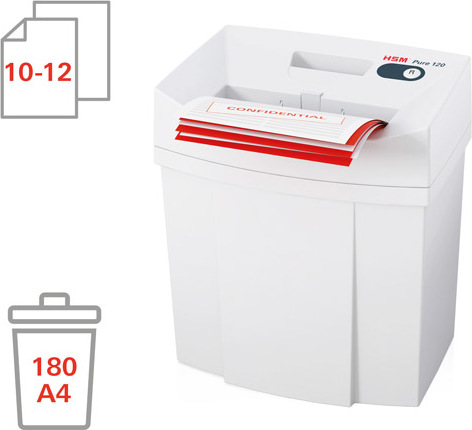 skartovač HSM Pure 120 / 3,9 / 2 / 10 - 12 listov/ 225 / 20l / 15:45min