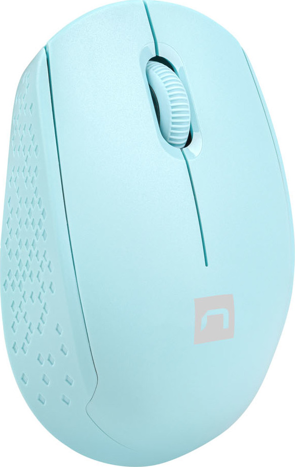 Myš Natec STORK/Kancelářská/Optická/1 600 DPI/Bezdrátová USB/Modrá