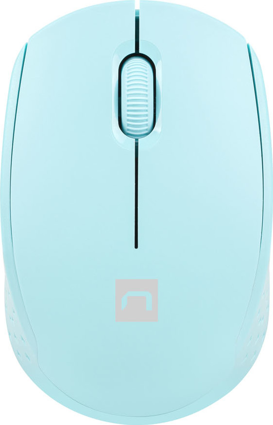 Myš Natec STORK/Kancelářská/Optická/1 600 DPI/Bezdrátová USB/Modrá
