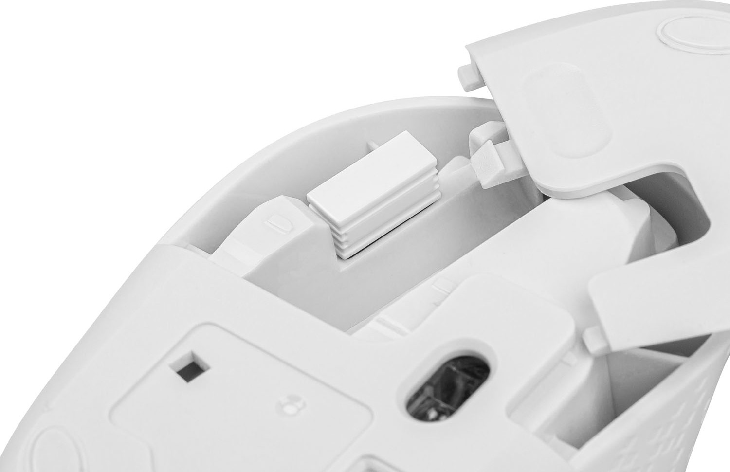 Myš Natec STORK/Kancelářská/Optická/1 600 DPI/Bezdrátová USB/Bílá