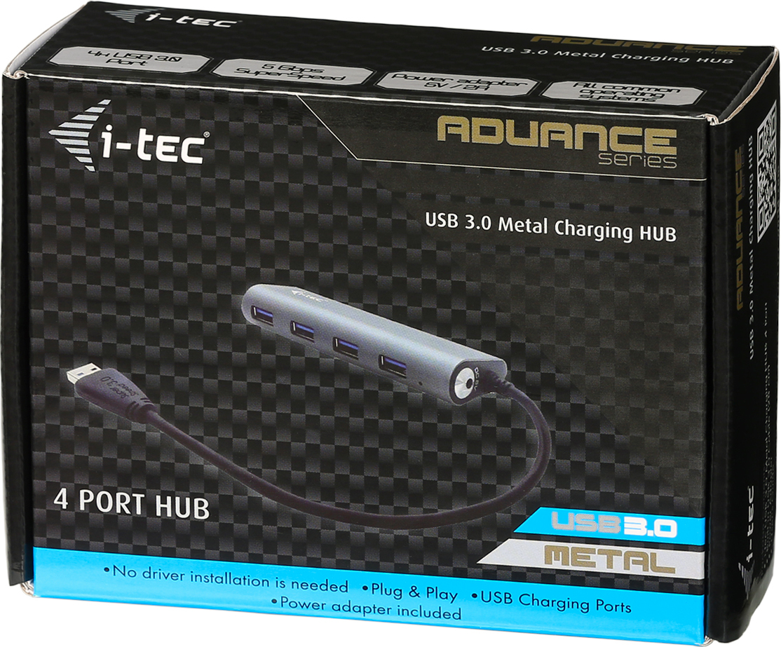 i-tec USB 3.0 Metal Charging HUB 4 Port
