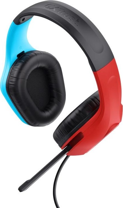 TRUST Herní sluchátka GXT 416S ZIROX, pro Nintendo Switch, modro-červená