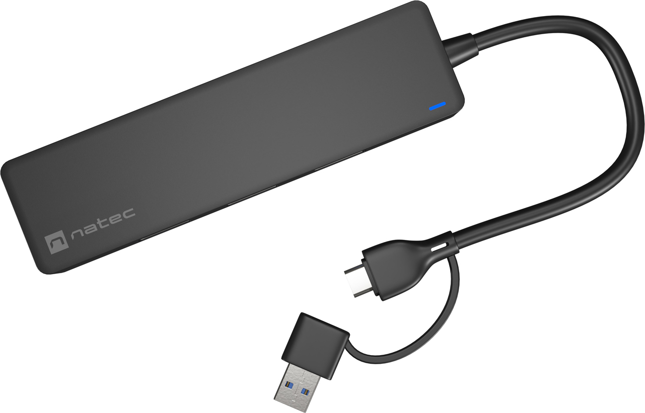 Rozbočovač Natec MAYFLY 4xUSB-A 3.0 HUB + USB-A adaptér
