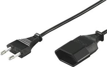 PremiumCord Kabel síťový prodlužovací dvojvidlice 230V 2m