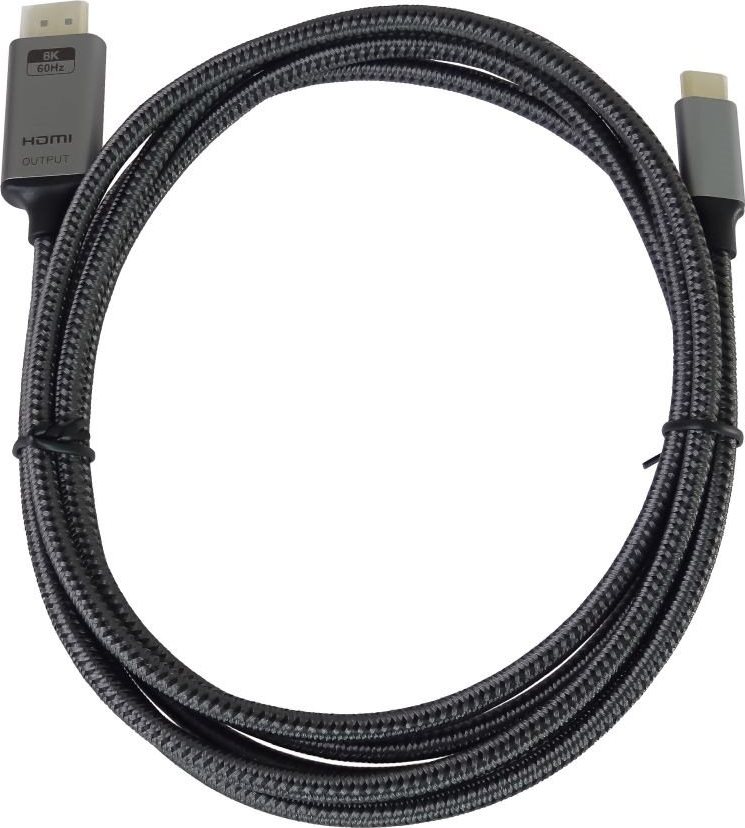 PremiumCord kabel USB-C na HDMI 2m rozlišení obrazu 8K@60Hz,4K@144Hz Aluminium