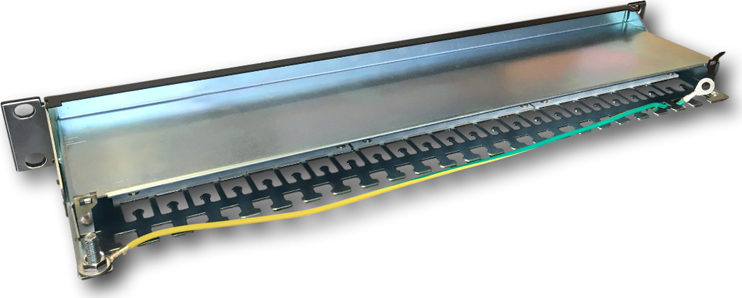 DATACOM 24p. Patch panel 19" STP CAT6A LSA 1U BK