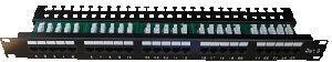 DATACOM Patch panel ISDN 25p.1U Integrovaný BLACK, 19"