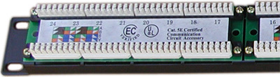 DATACOM Patch panel 24x RJ-45,Cat5e UTP,1U,19" LSA