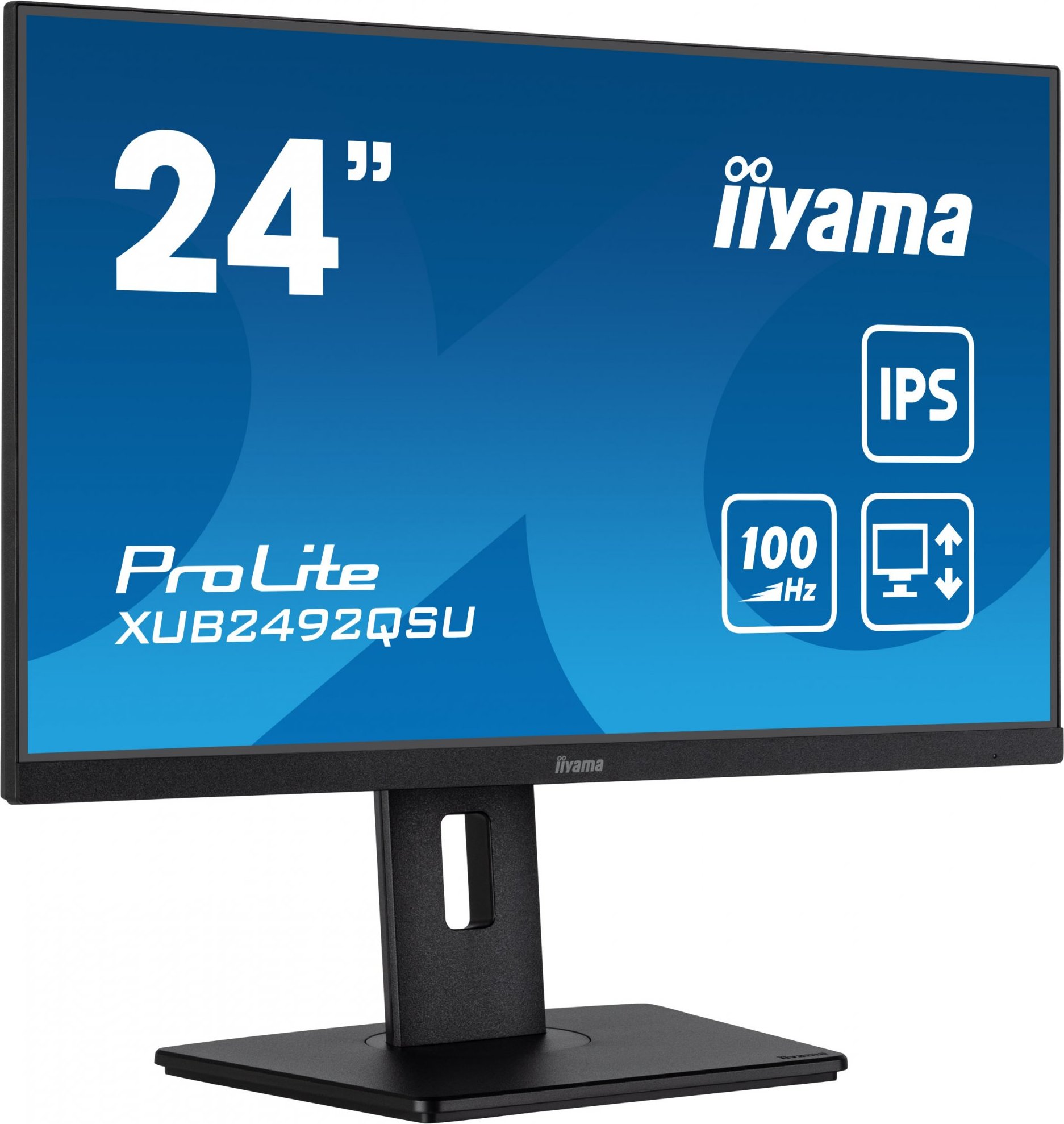 iiyama ProLite/XUB2492QSU-B1/23,8"/IPS/QHD/100Hz/0,5ms/Black/3R