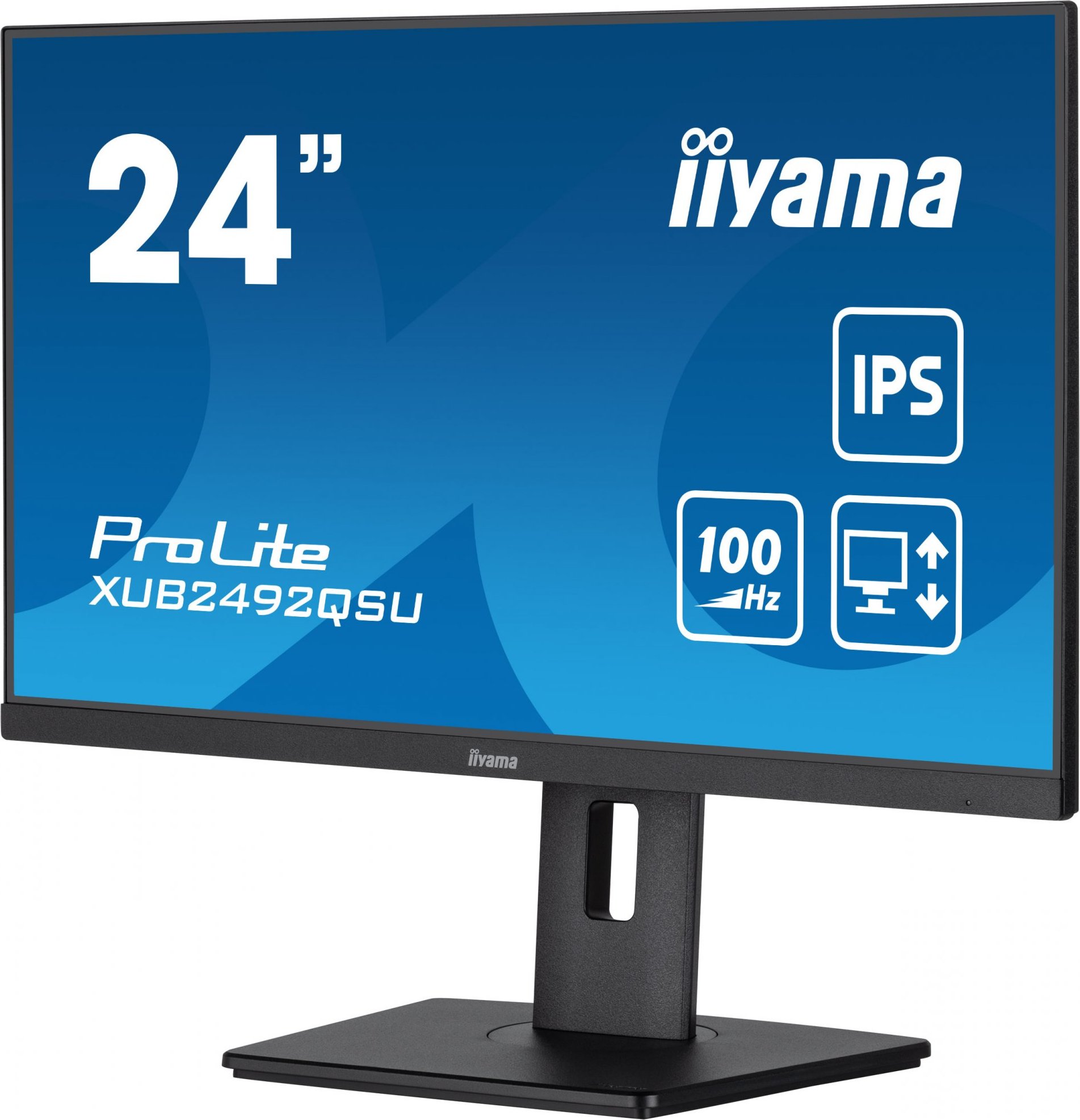 iiyama ProLite/XUB2492QSU-B1/23,8"/IPS/QHD/100Hz/0,5ms/Black/3R