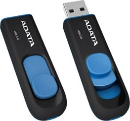 USB kľúč Adata USB Memory DashDrive UV128 32GB USB 3.0 Black+Blue