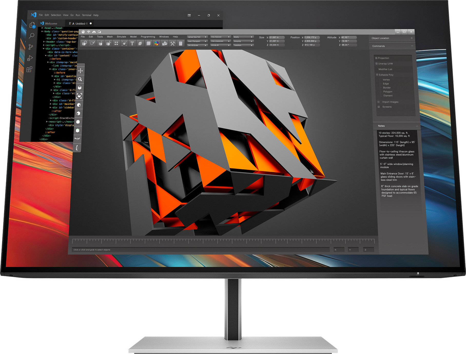 HP Inc. HP LCD 724pn 24" (1920x1200), IPS,16:10,350nits, 5ms,1500:1,DP, HDMI, DP out, 4xUSB3.2)