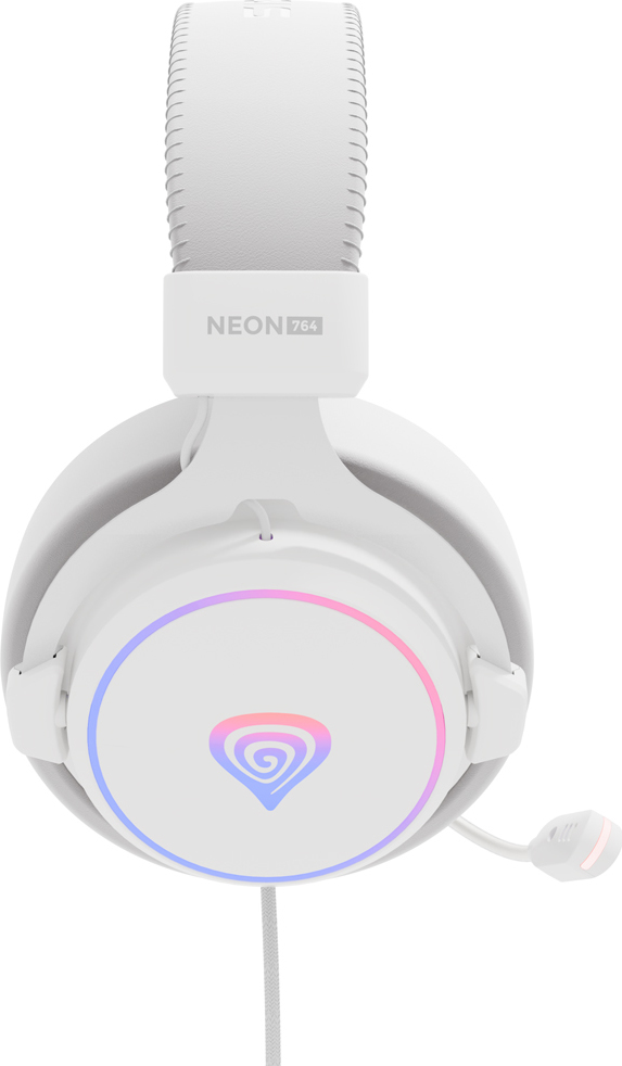 Herní sluchátka s mikrofonem Genesis NEON 764/7.1/USB/Drát/Stand/Bílá