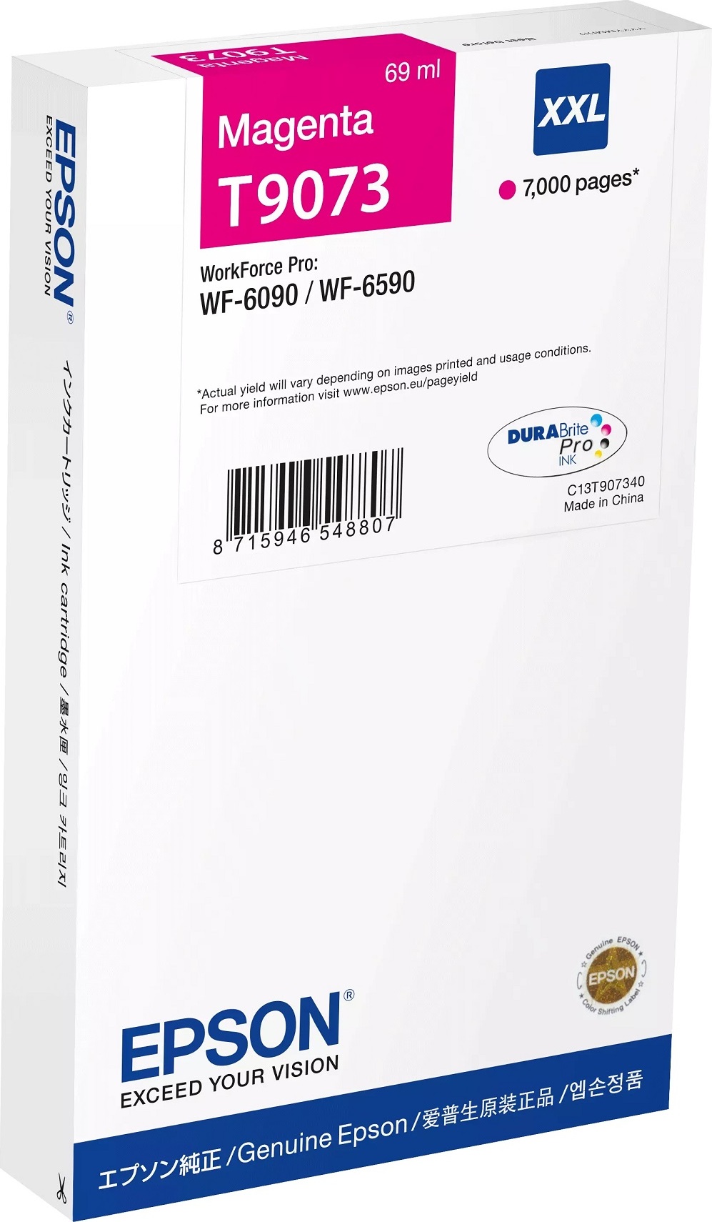 Atramentová kazeta EPSON WorkForce-WF-6xxx Purpurová XXL 69 ml