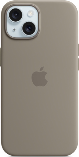 Apple iPhone 15 Silicone Case with MagSafe - Clay