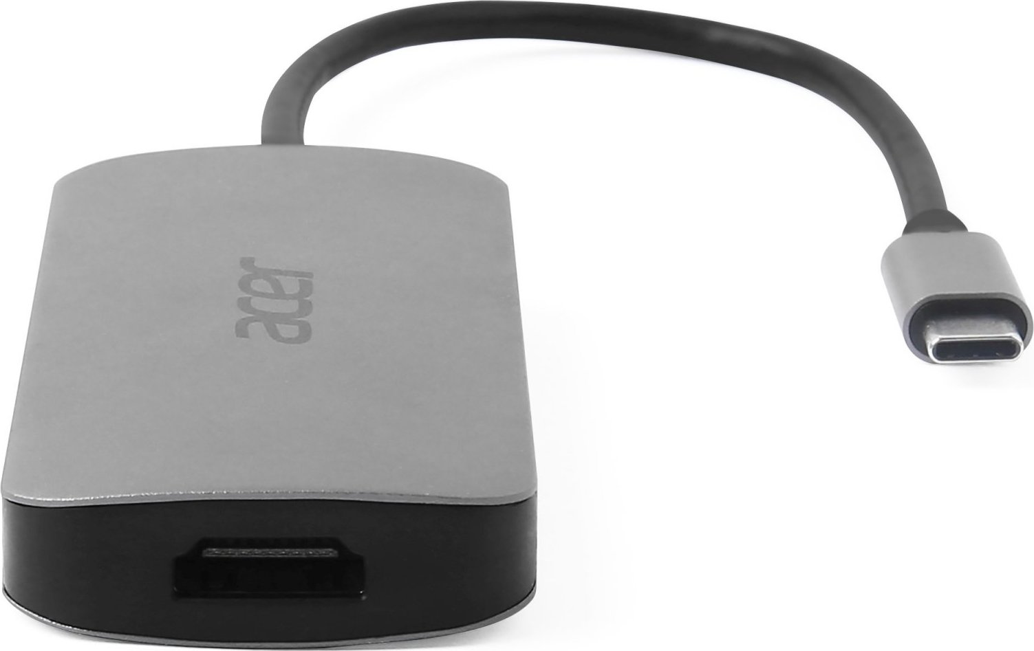 ACER Dokovací stanice 7in1 Type-C dongle, 1x HDMI, 3x USB-A 3.2 Gen1, 1x SD 3.0, 1x microSD, 1x USB-C, silver