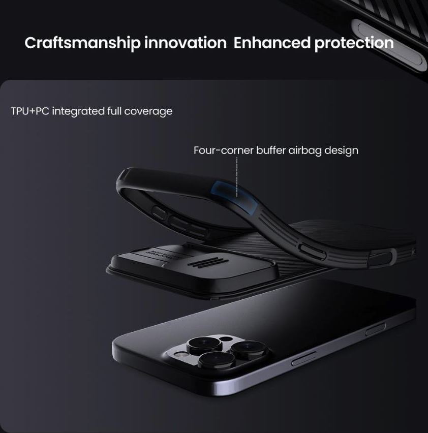 Nillkin CamShield PRO Zadní Kryt pro Apple iPhone 16 Pro Max Dark Green