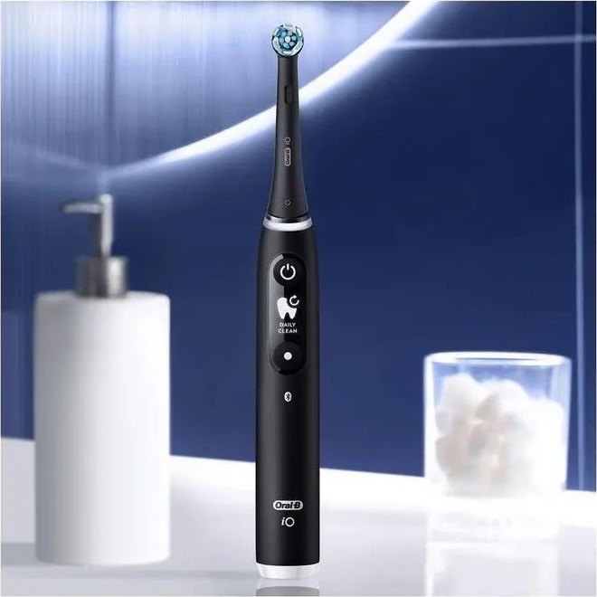 Oral-B iO Series 6s elektrický zubní kartáček, časovač, tlakový senzor, 5 programů, aplikace Oral-B, černá
