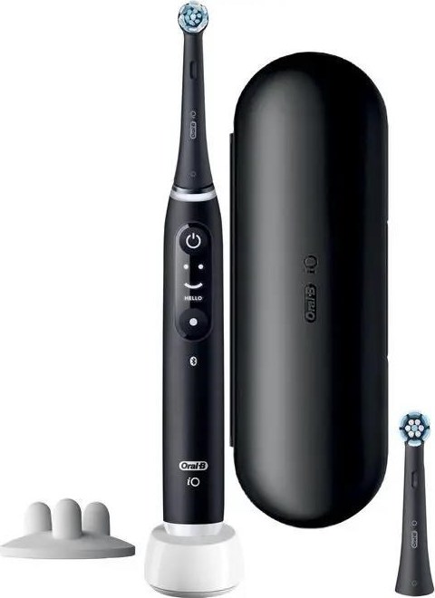 Oral-B iO Series 6s elektrický zubní kartáček, časovač, tlakový senzor, 5 programů, aplikace Oral-B, černá