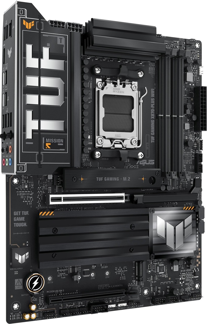 ASUS MB Sc AM5 TUF GAMING X870-PLUS WIFI, AMD X870, 4xDDR5, 1xHDMI, 2xUSB4, WiFi