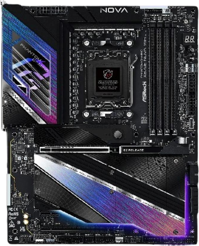ASRock MB Sc AM5 X870E NOVA WIFI, AMD X870, 4xDDR5, 1xHDMI, 2xUSB4, WI-FI