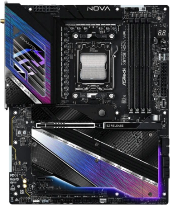 ASRock MB Sc AM5 X870E NOVA WIFI, AMD X870, 4xDDR5, 1xHDMI, 2xUSB4, WI-FI