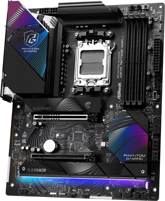 ASRock MB Sc AM5 X870 RIPTIDE WIFI, AMD X870, 4xDDR5, 1xHDMI, 2xUSB4, WI-FI