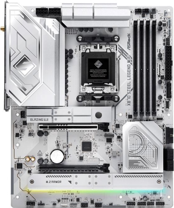 ASRock MB Sc AM5 X870 STEEL LEGEND WIFI, AMD X870, 4xDDR5, 1xHDMI, 2xUSB4, WI-FI
