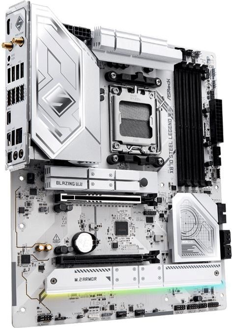 ASRock MB Sc AM5 X870 STEEL LEGEND WIFI, AMD X870, 4xDDR5, 1xHDMI, 2xUSB4, WI-FI