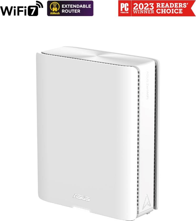 ASUS ZenWifi BQ16 1-pack, WiFi7 Extendable Router, AiMesh, 2x WAN/LAN, 3x LAN, 1x USB 3.0