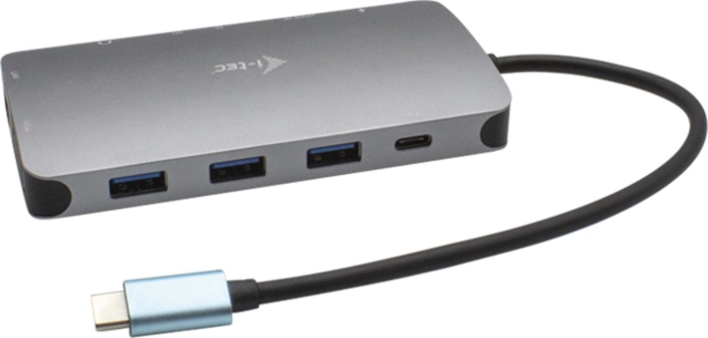 i-tec USB-C Metal Nano Dock HDMI/VGA with LAN + Power Delivery 100W + Charger 100W (bundle)