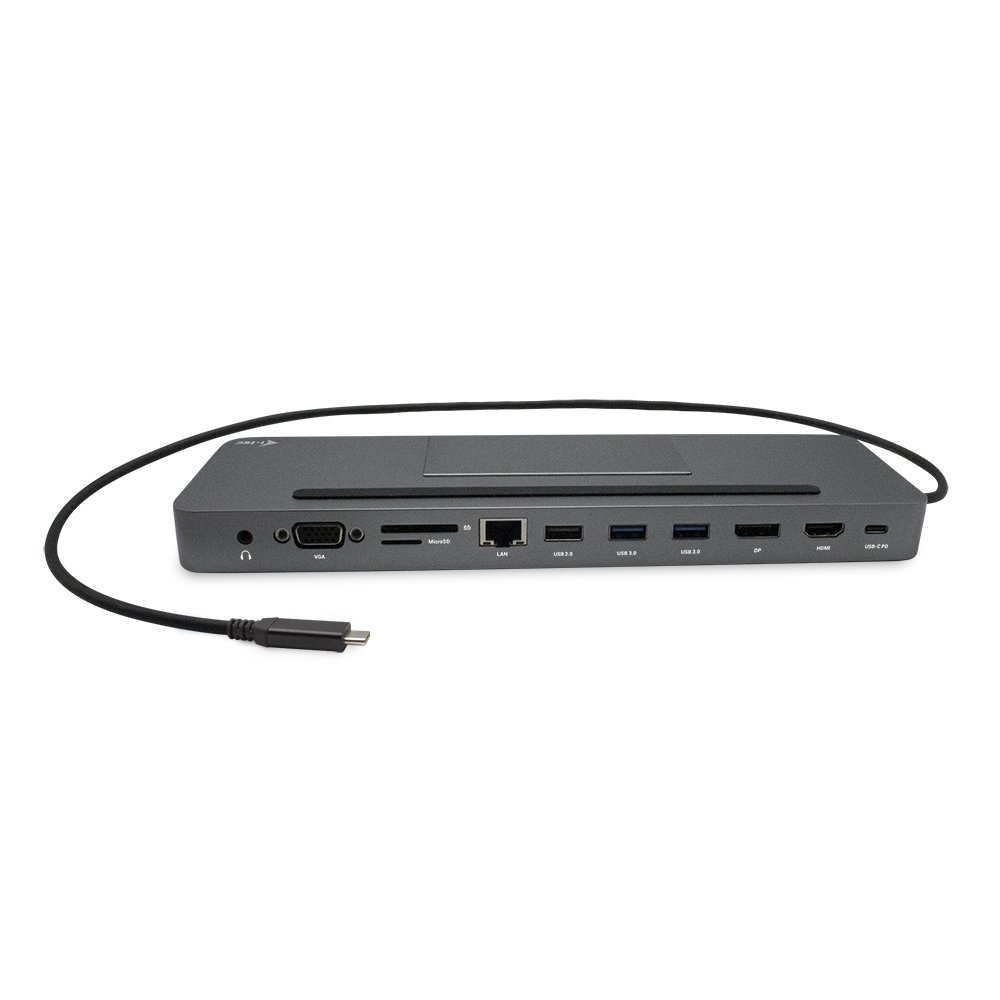 i-tec USB-C Metal Ergonomic 4K 3x Display Docking Station with Power Delivery 85W + i-tec Universal Charger 100W (bundle