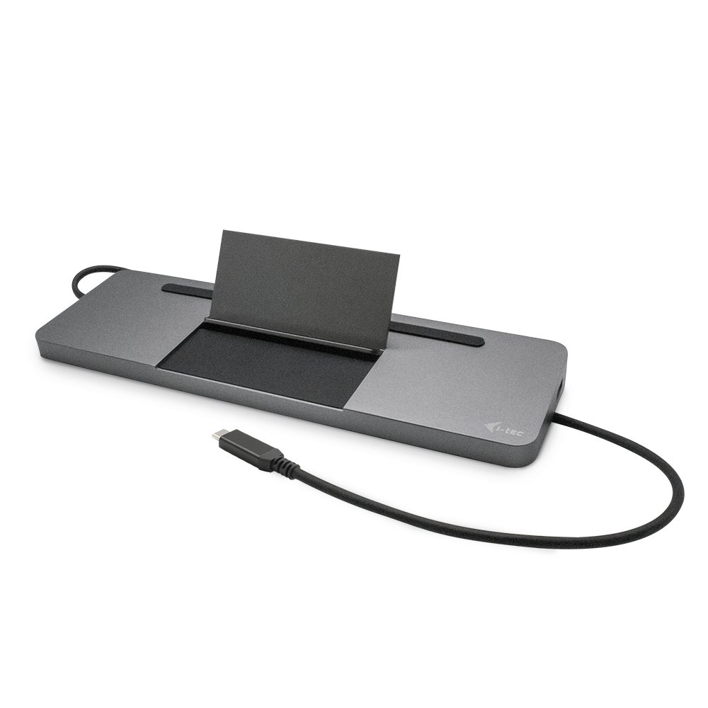 i-tec USB-C Metal Ergonomic 4K 3x Display Docking Station with Power Delivery 85W + i-tec Universal Charger 100W (bundle
