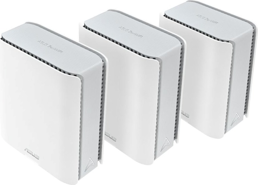 ASUS ZenWifi BT10 3-pack, WiFi7 Extendable Router, AiMesh, 2x WAN/LAN, 1x LAN, 1x 3.0