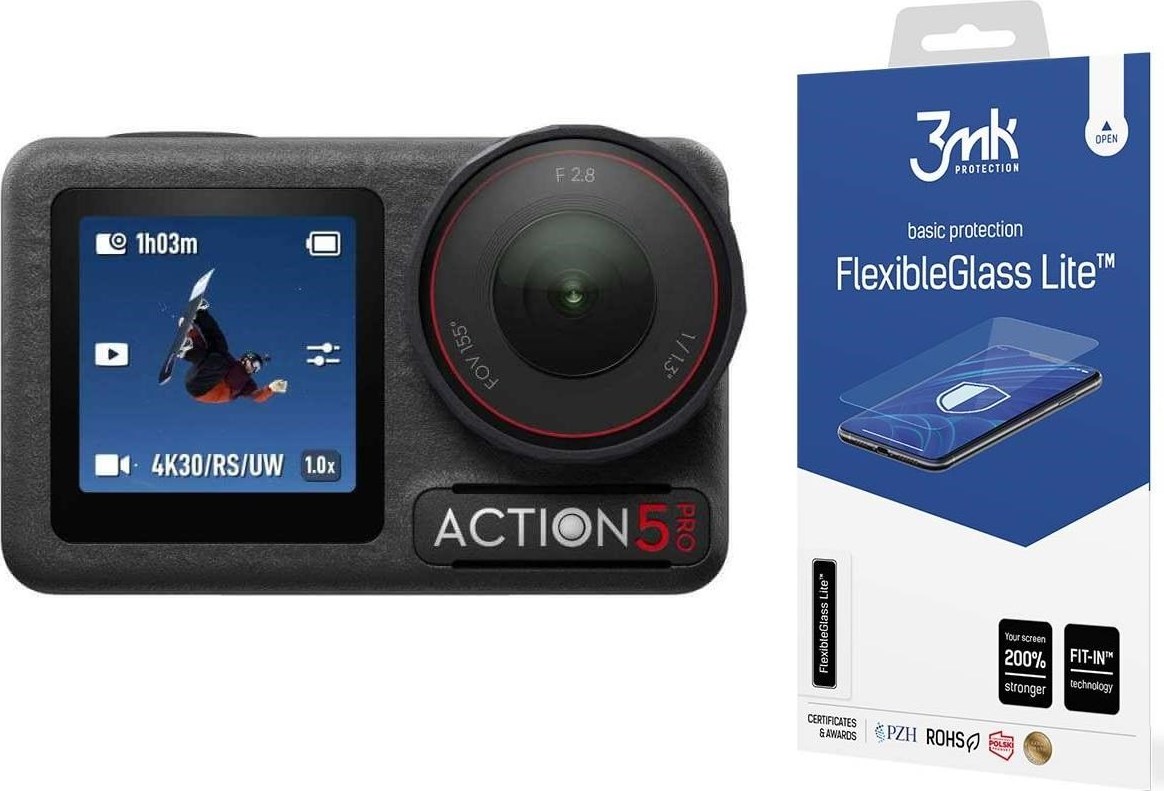 3mk Cam Protection pro DJI Osmo Action 5 Pro (2x displej + 1x objektiv)