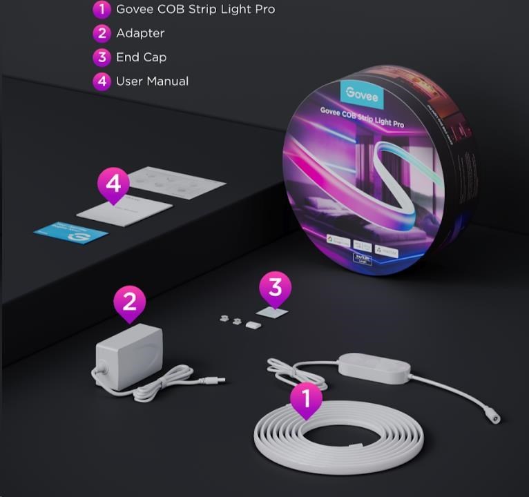 Govee Ultra Bright RGBICW Pro 3m pásek Matter