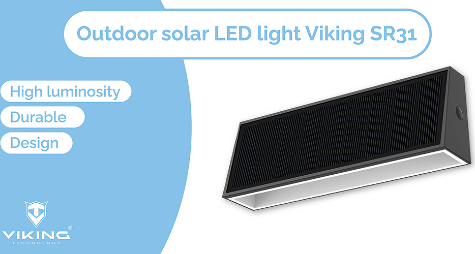 Viking venkovní solární LED světlo SR31